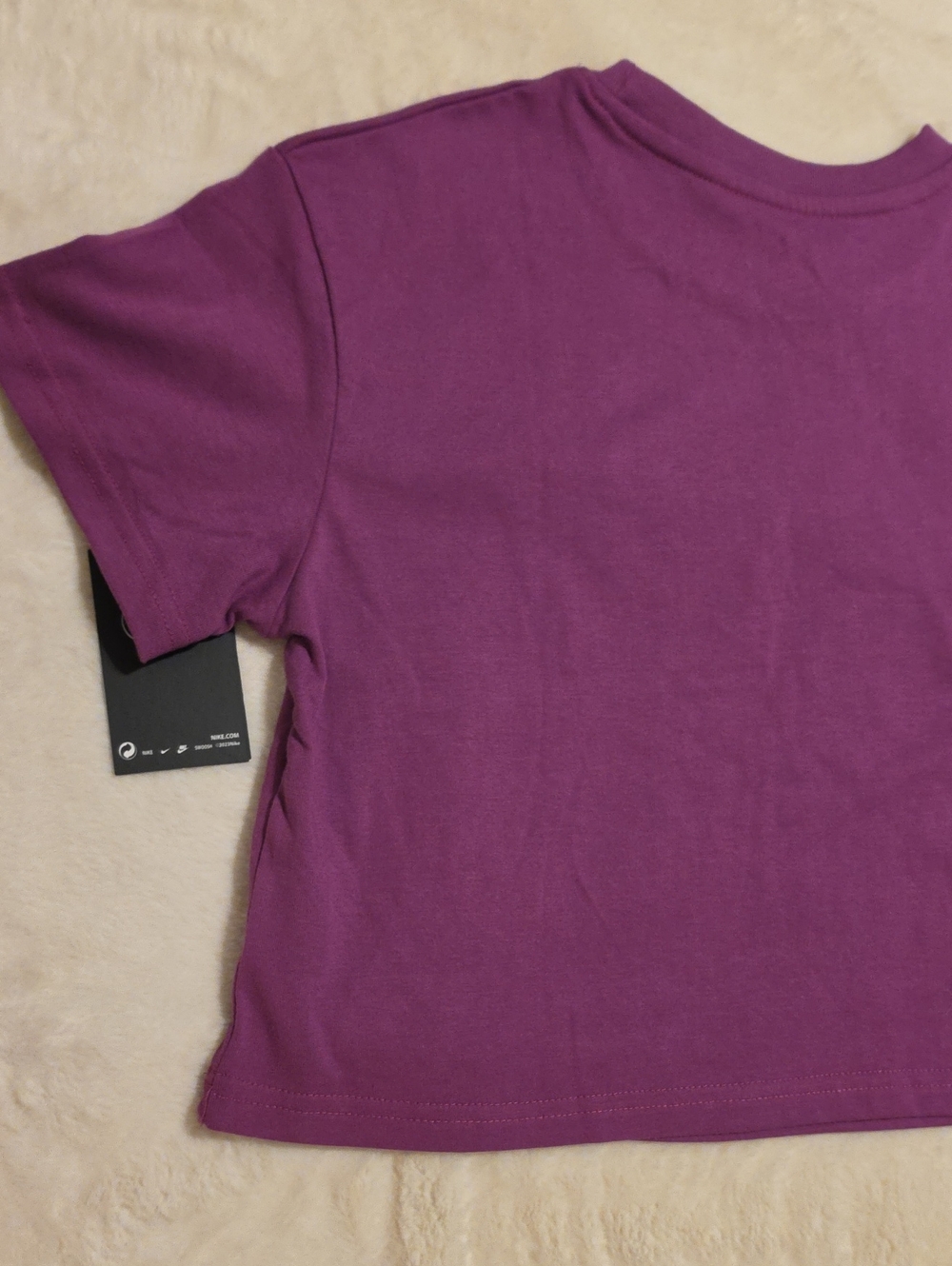NWT Nike Purple Crop Logo Tee Juniors Size M - Picture 7 of 12
